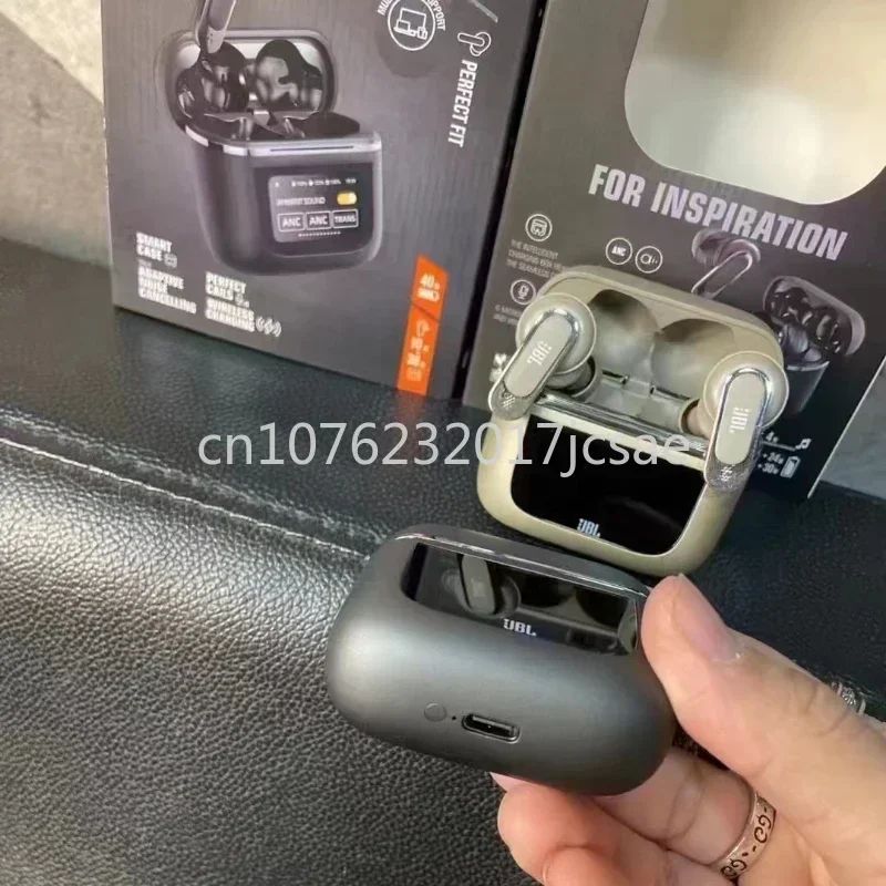 Fones de Ouvido Bluetooth Sem Fio JBL Tour PRO 2 Originais, Fones de Ouvido Estéreo Esportivos com Tela LCD Inteligente, Versão HK