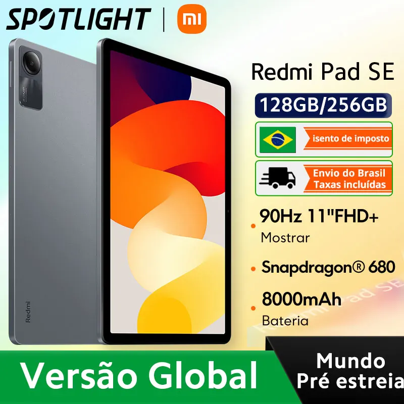 Global Version Redmi Pad SE Xiaomi Mi Tablet Snapdragon® 680 Quad speakers Dolby Atmos® 90Hz 11