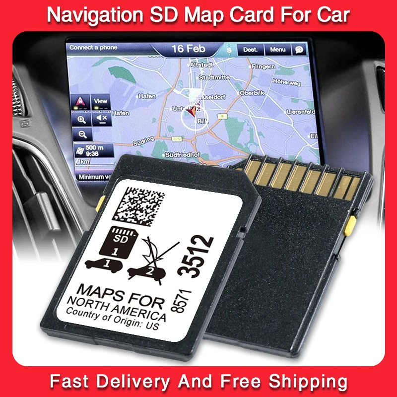 

2024 Canada USA Mexico Maps Upgrade SD Card for GM Chevrolet Blazer Bolt Camaro Colorado Corvette Equinox Car Navigation GPS