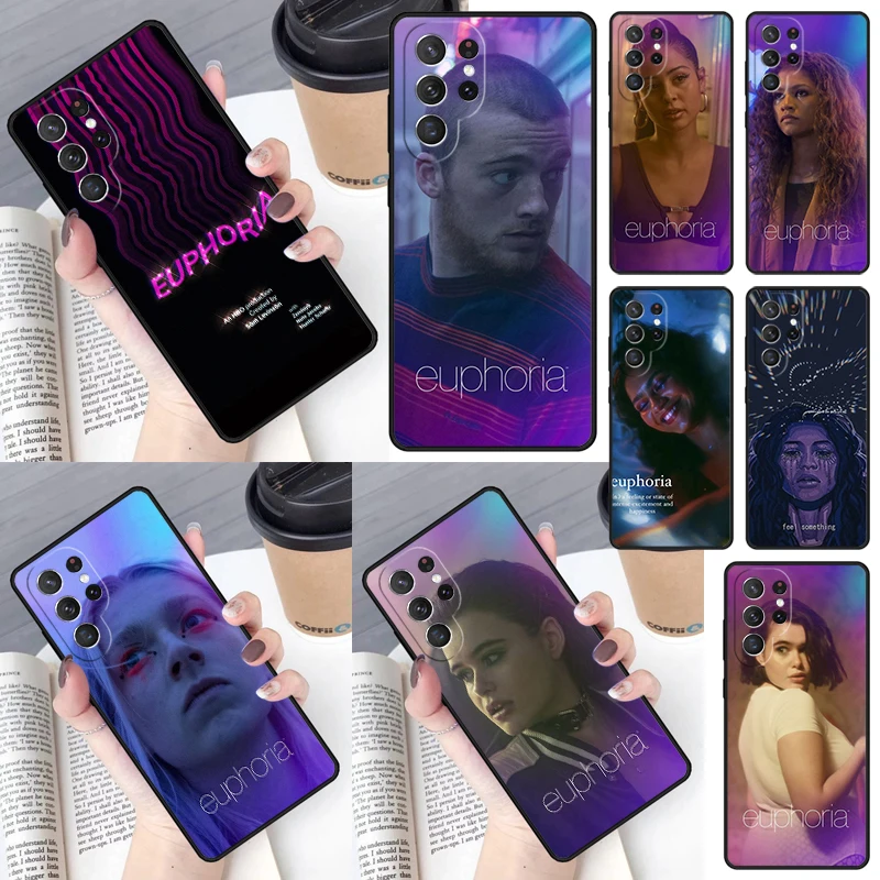 American TV Series Euphoria Cover For Samsung Galaxy S23 Ultra S22 S20 S21 FE S8 S9 S10 Plus Note 10 20 Ultra phone Case