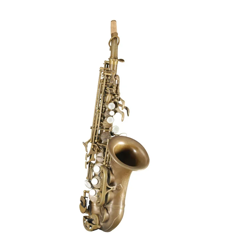 Popular Grade Classic Structure Bare Copper KSSL-E1006 Soprano Saxophone