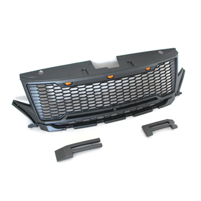 Modified Raptor Style Mesh With LED Light Grill Ford Edge 2011-2014 Car Front Bumper Grilles Upper Racing Grills Grille