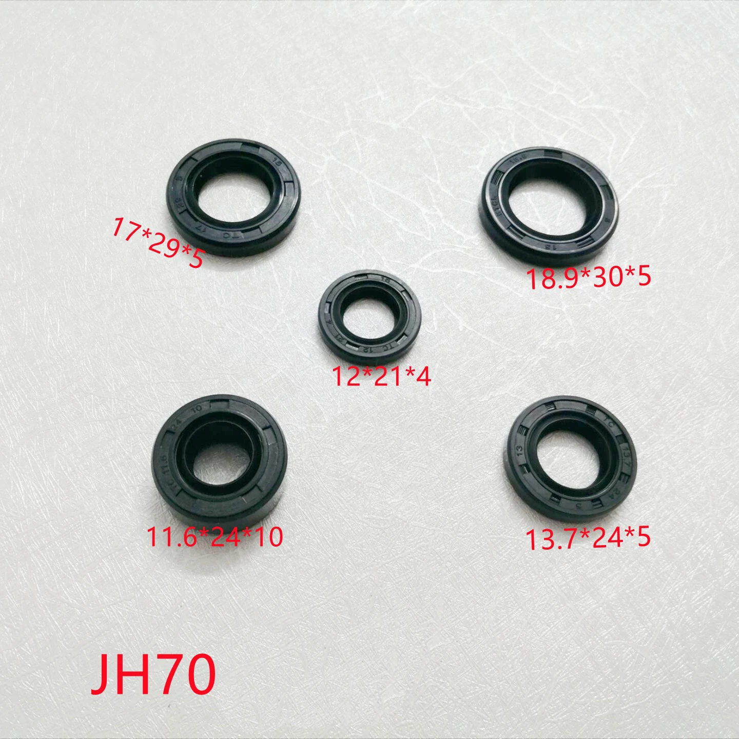 Motorcycle Oil Seals Kit for Honda Lifan Dayun Qjmotor Loncin Kymco JH70 CG150 DY100 GY6125 GY650 CBT125 GS125 GN125 Engine Seal