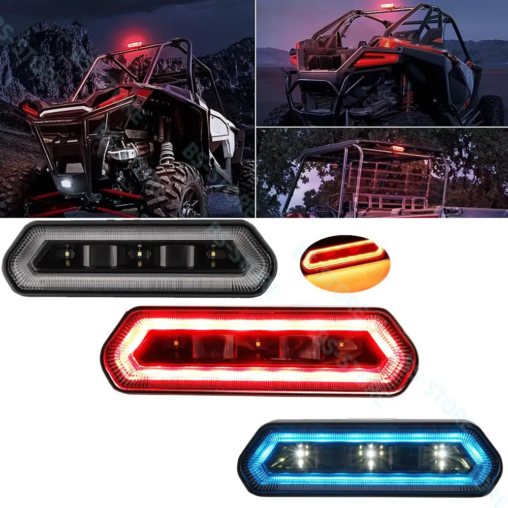 

UTV Chase LED Tail Light, Chase Brake Light Bar with 5 Modes(Strobe, Courtesy, Reverse, Running, and Brake) For Pola