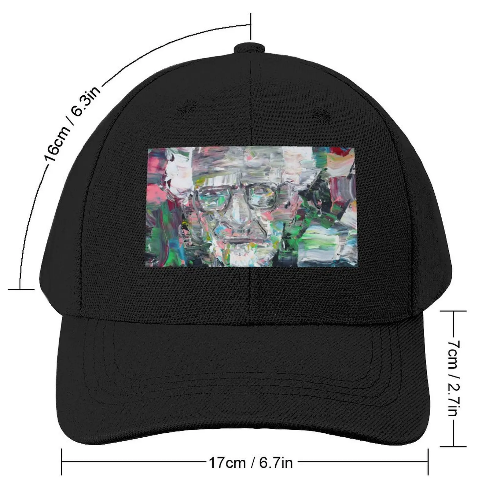 B. F. SKINNER Oil and acrylic portrait Baseball Cap Hat Baseball Cap Bobble Hat New In Hat Women's Beach Outlet Men's