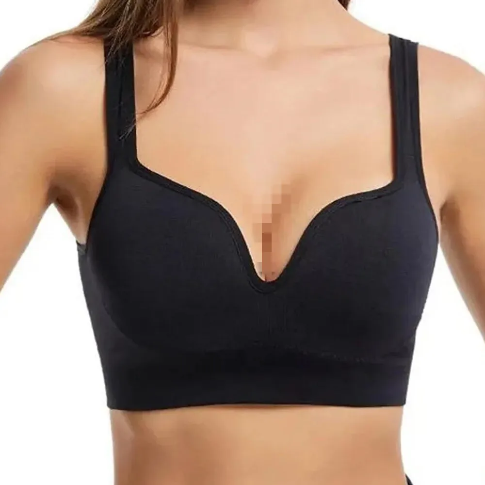 Women Seamless 3D Bra Camisole Underwear M L XL Black Ventilate Shock-Proof Crop Top Sports Fitness Yoga Casual