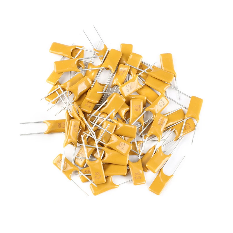 10Pcs 16V 30V 60V 72V Resettable Fuse PPTC RGEF 0.06A 0.12A 0.8A 1.1A 2A 3A 5A 7A 12A Fuses In-line RUEF300 Self-Recovery Fuse