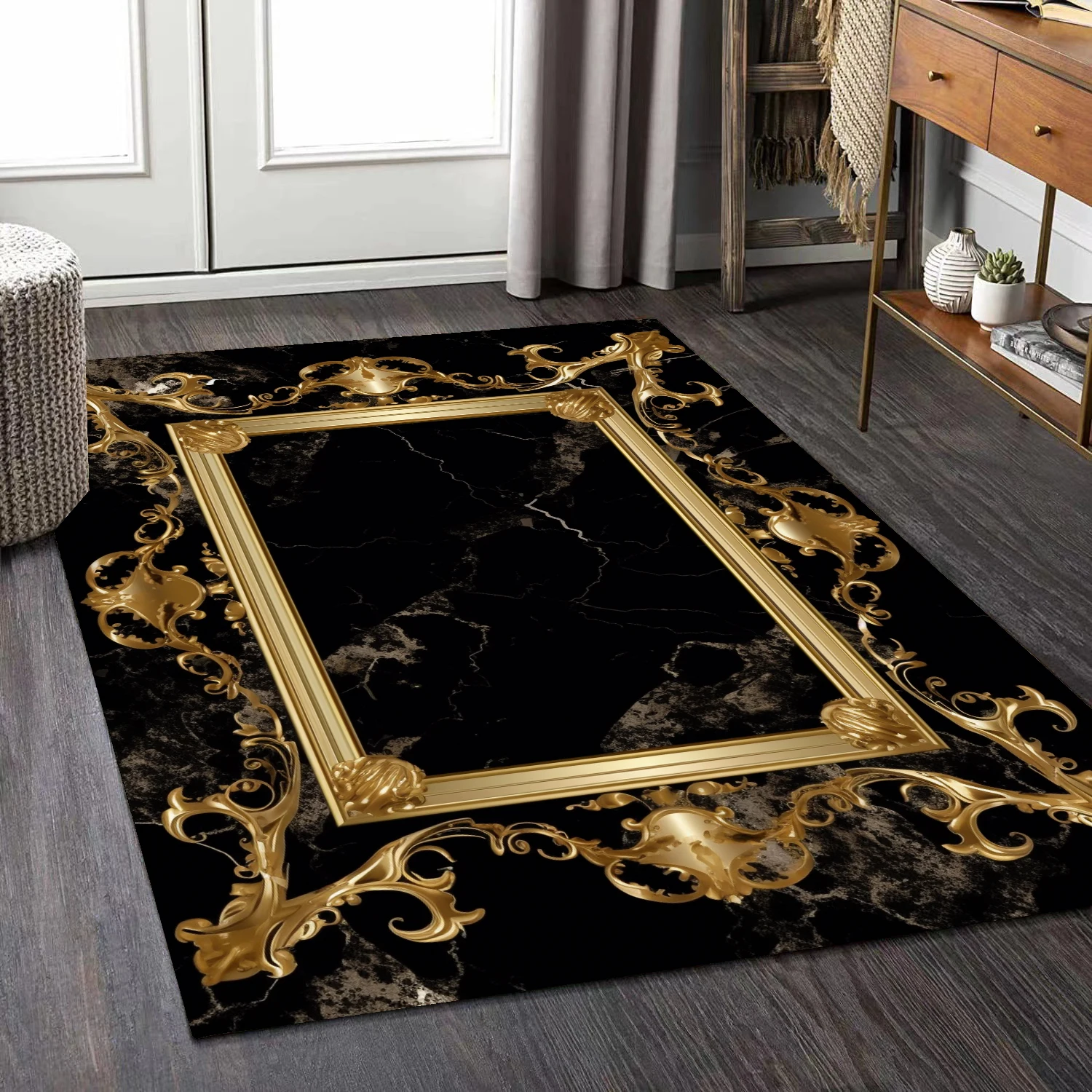 Simple Luxury Large Carpet Living Room Marble Decoration Bedroom Area Rug soft Washable European Parlor Coffee Tables Mat