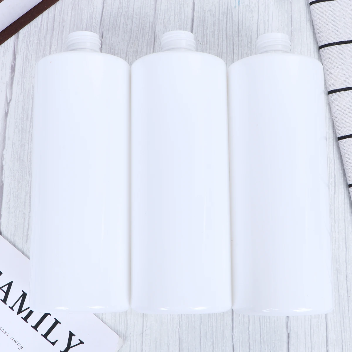3 قطع 500 مل زجاجة توزيع الصابون السائل شفافة خفيفة الوزن من البلاستيك الشامبو غسول تخزين الحاويات للاستخدام في الحمام والسفر
