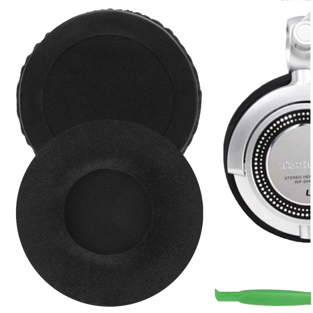 

Амбушюры Geekria для технических устройств, RP-DH1200 DJ, RP-DH1210 DJ, сменные наушники, комфортные велюровые амбушюры, накладки, подушки