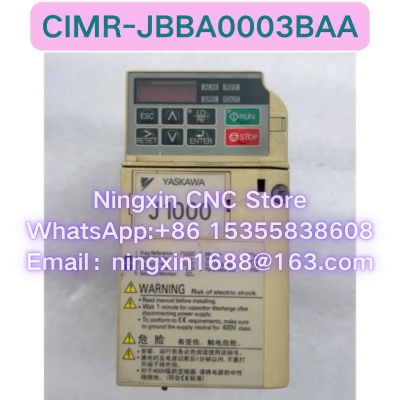 Second-hand CIMR-JBBA0003BAA  Inverter Functional test OK Fast delivery