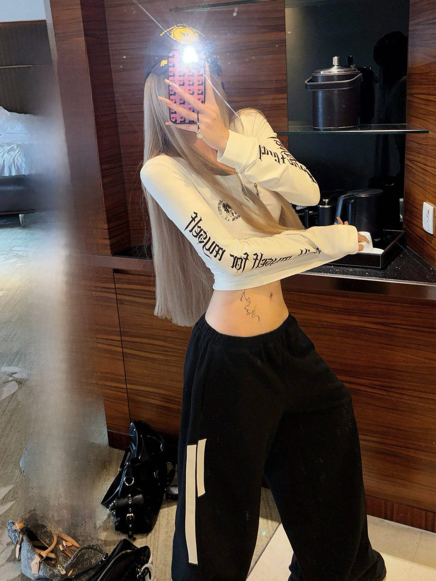 

Moxinxin Women's Long Sve T-irt Slim Fit Printed Base Layer American Sle Casual Comfortable Soft Cotton Top