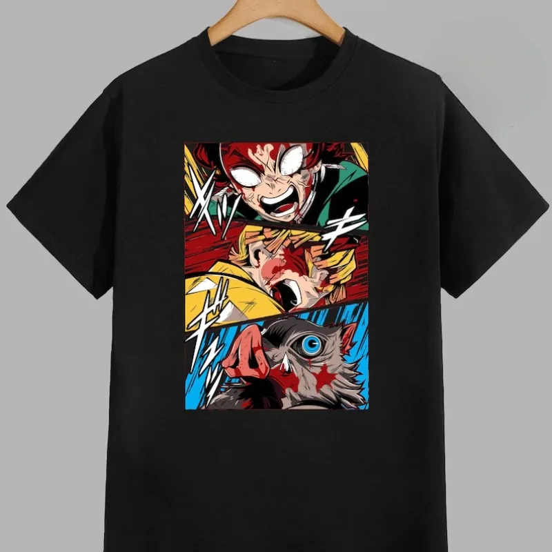 

Anime ‌‌‌‌‌‌Demon Slayer T Shirt Summer Cotton Men Women Tee Streetwear Casual Trend Short Sleeve Couple Hip Hop Harajuku O-Neck