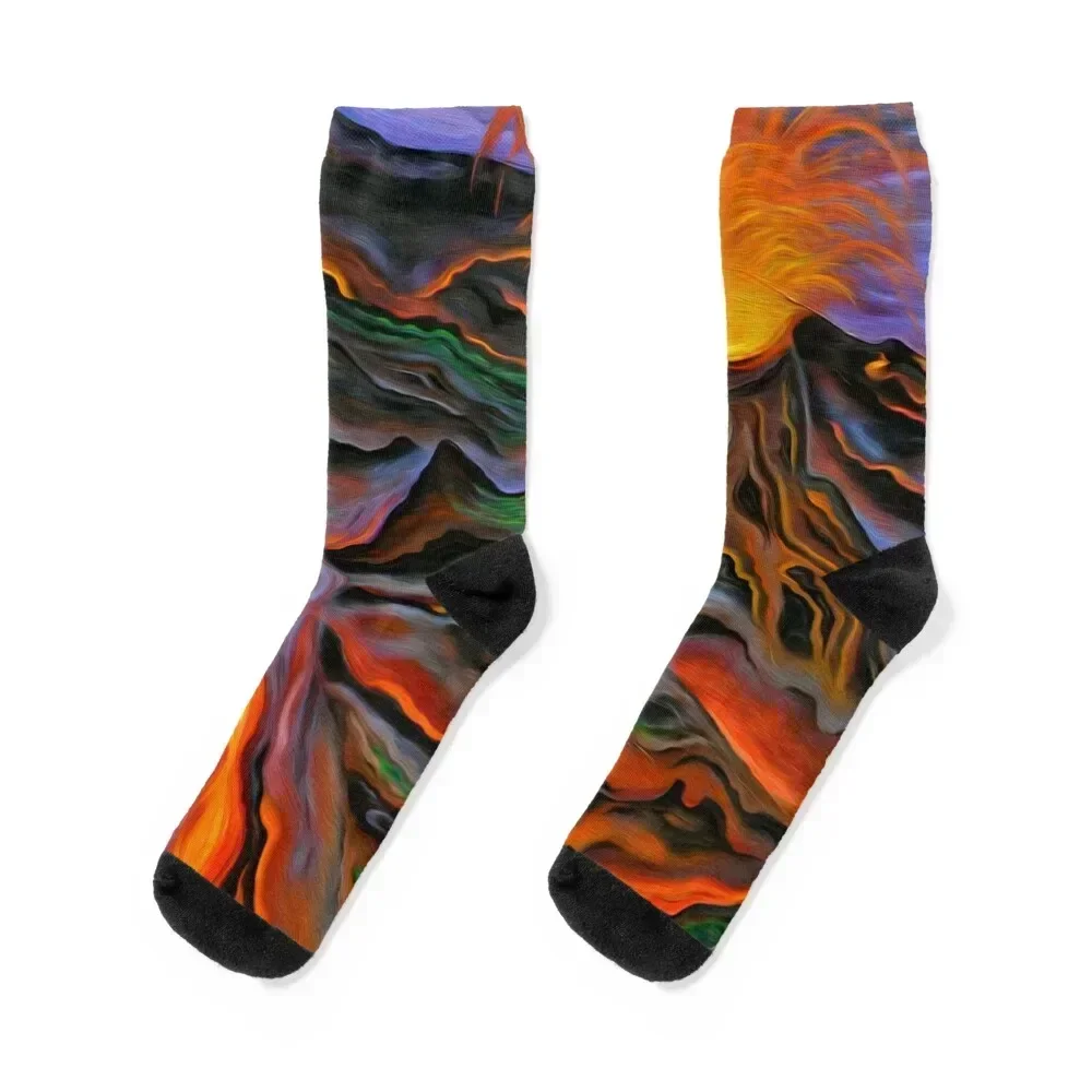 

Madame Pele Socks hip hop essential floral luxury Socks For Girls Men's