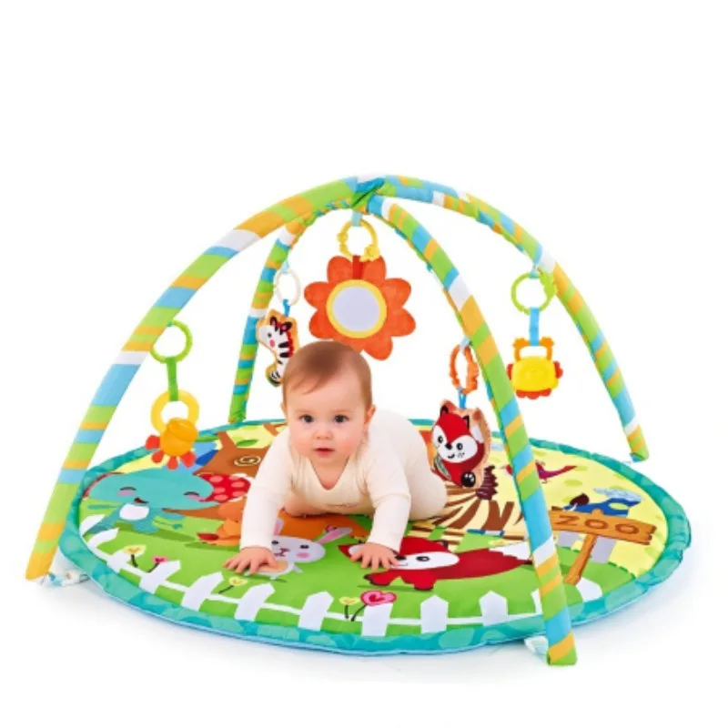 إطار اللياقة البدنية التعليمي الطفل الزحف الكلمة حصيرة لعب الرضع لعب البساط متكامل الطفل اللياقة البدنية رف لعبة الأطفال بطانية مستديرة #1