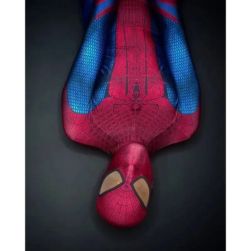 Disfraz de Halloween para hombre y niño, traje Zentai de superhéroe increíble, TASM Spidercosplay