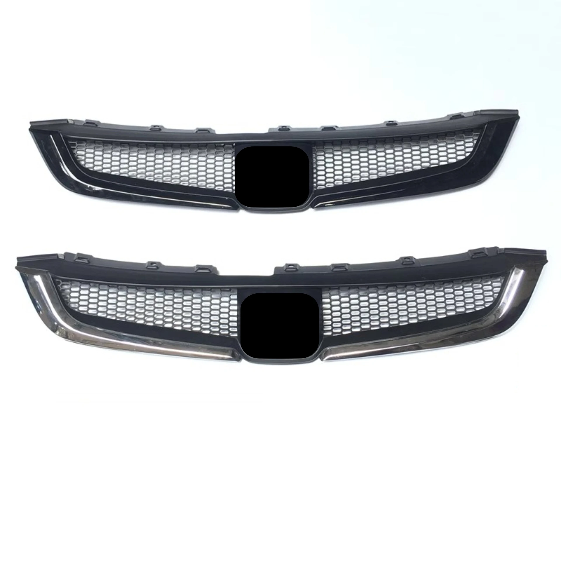 Black Grille Chrome Radiator Grill for Honda Accord 7th 7.5th 2003-2007 Modified Bumper Net Mask Body Kit Car Accessories