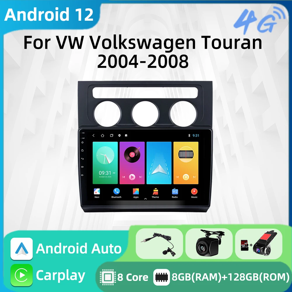 

Car Multimedia Player for VW Volkswagen Touran 2004-2008 AT 2 Din Android Radio Stereo GPS Navigation Head Unit Autoradio Auto