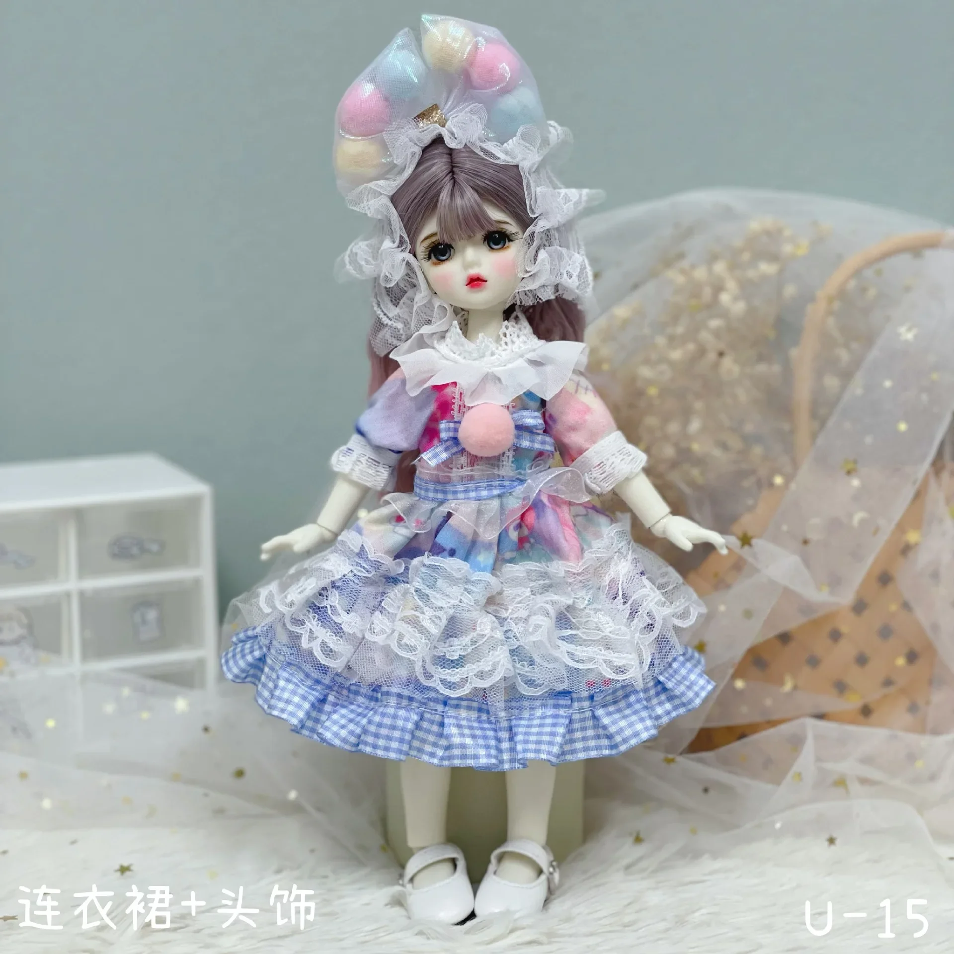 1/6 Bjd Doll kostium 30cm strój dla lalek sukienka jednoczęściowa w jesienno-zimowej sukience Lolita Jk Maid