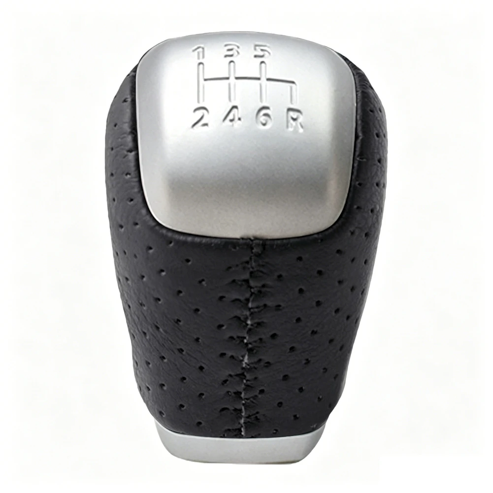 As Shown In The Figure Gear Knob Assembly Enhance Vehicle Interior Leather Gear Handle Plastic And Leather Mix