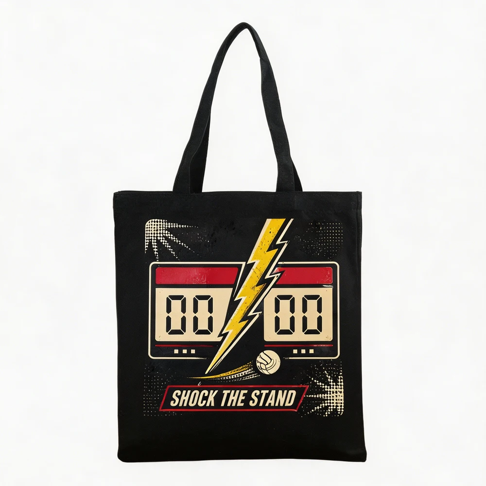 

Personalized Canvas Tote Bag Soccer Scoreboard Design Everyday Tote Stadium Match Day Football Fan Gift Reusable Shopping Bag