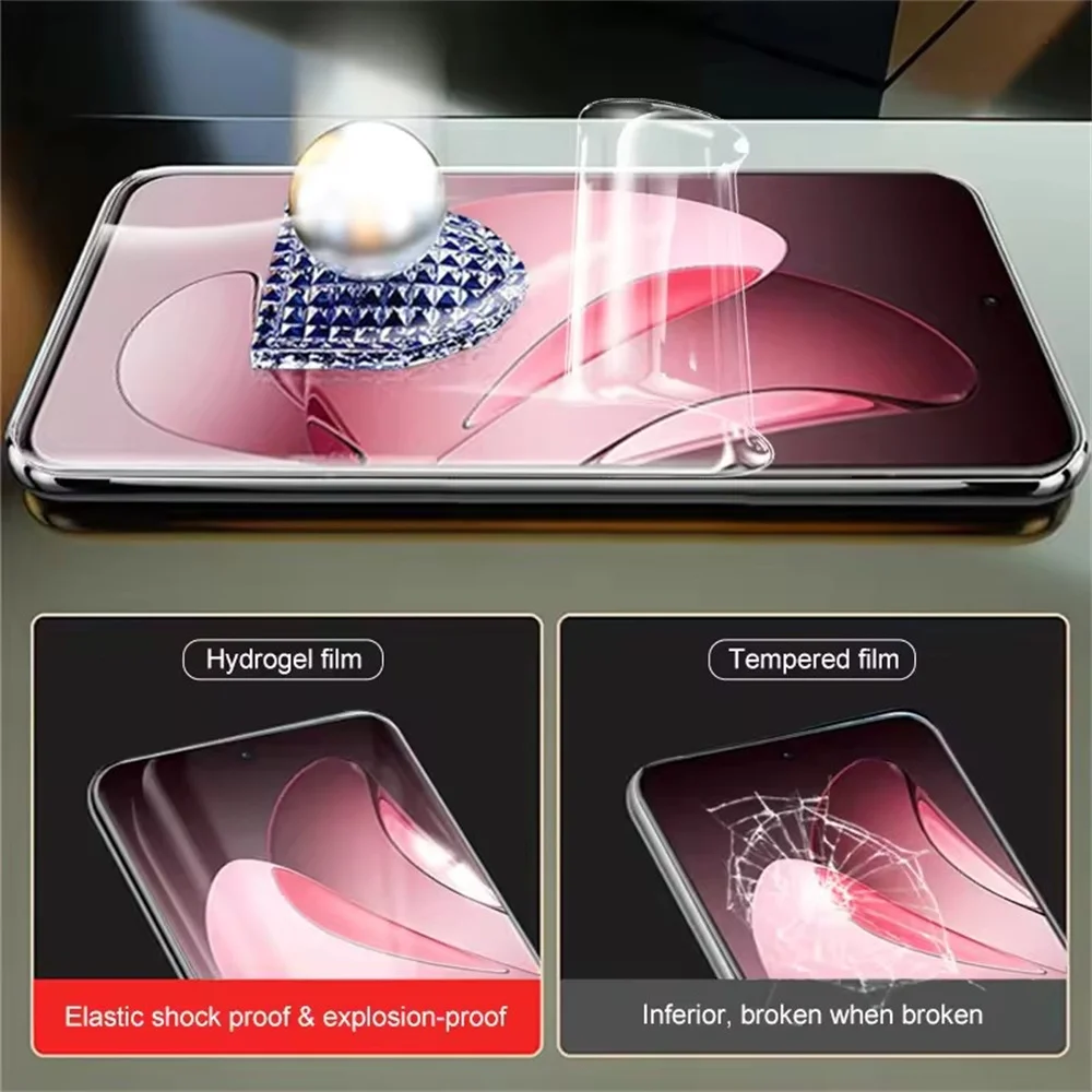 6in1 لينة هيدروجيل فيلم ل ممن لهم رينو 13 12 11 10 9 8 7 6 برو 5G حامي الشاشة على رينو 13 F لا الزجاج عدسة الكاميرا فيلم