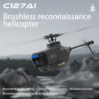 RC ERA C127 AI Sentry 4CH RC Helicopter Spy Drone with 1080P HD Camera Optical Flow Localization Remote Control Hobby Toys