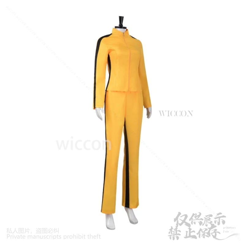 2024 Halloween Cosplay Kiil Biil Costume Kung Fu Jumpsuit For Women Halloween Carnival Woman Female Girls Uniform Christmas Gift