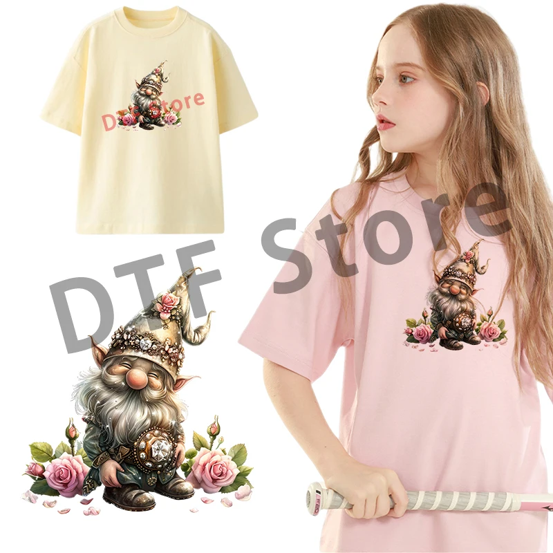 Shining Jewelry Princess Iron On Patch Heat Transfer Printing On Clothes Iron on transfer dtf transfers ready to press
