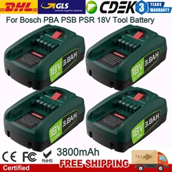 Bonacell 3800MAH For Bosch PBA PSB PSR 18V Lithium Rechargeable Battery For Bosch Home & Garden Power Tools For Bosch PBA