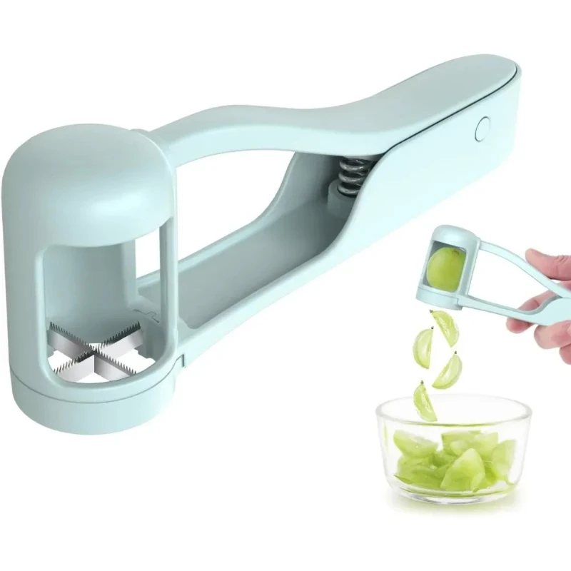 

1pcs Multi-functional Household Handheld Fruit Slicer, Grape Slicer, Complementary Food Manual Strawberry Curette, Fruit