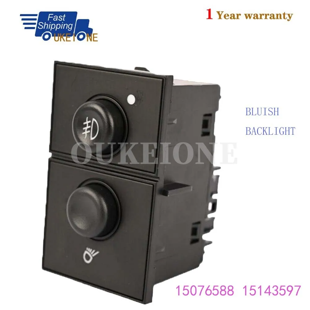 Кнопочный переключатель противотуманных фар для Chevy Silverado Tahoe Avalanche GMC Sierra Yukon Cadillac Escalade 2003-2006 годов 15076588 15143597 Кнопочный переключатель противотуманных фар для Chevy Silverado Tahoe Avalanche GMC Sierra Yukon Cadillac Escalade 2003-2006 годов 15076588 15143597