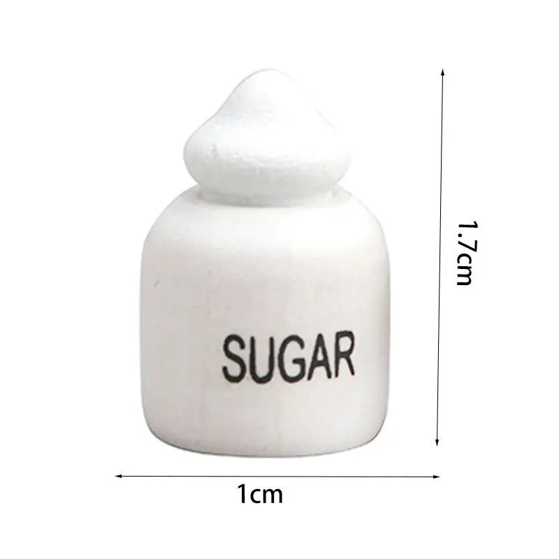 5sets 1:12 poppenhuis miniatuur meubelaccessoires - schattige houten potset (bar/rijst/meel/thee), fantasiespel speelgoed rekwisieten