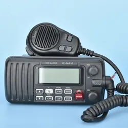 IC-M412 Marine VHF Veículo montado Estação, Walkie-talkie, Plataforma navio à prova d'água, Porta de Rádio VHF, Terra