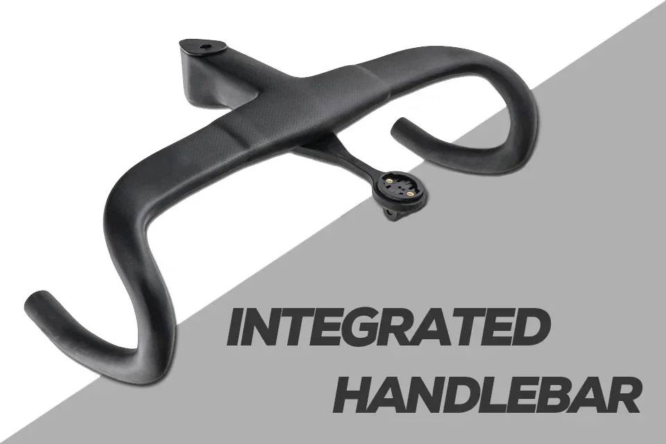 T800 Carbon Integrierter Lenker für F12 F14 Interne Kabelführung Aero Rennrad Vorbau 4 ° Flare 125 mm Tropfen 80 mm Tropfen – Detail 2