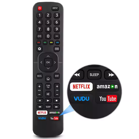 Universal Remote Control for Hisense TV 4K LED HD UHD Smart TVs Replacement EN2A27 EN2A127H EN2A27HT (Not for fire &amp; roku TV)