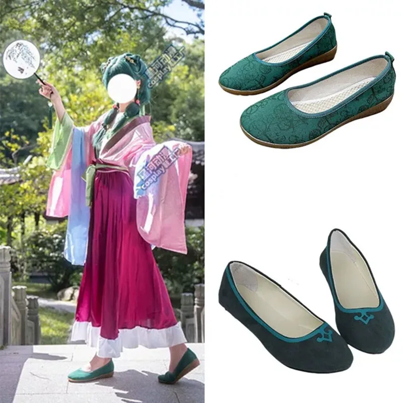 Comic Anime Apothecary Diary Frauen Coser Mao Mao Cosplay Schuhe Traditionelle bequeme weiche Schuhe Kostüme