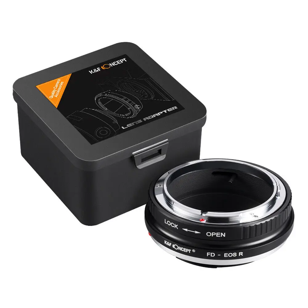 K&F Concept FD to EOS R Lens Adapter For Canon FD Mount Lens to Canon EOS RP R3 R5 R50 R6 R6II R7 R8 R10 R100