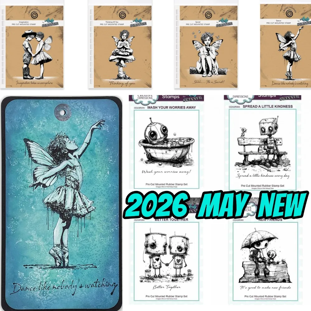 Robot Girl 2026 new Metal Cut Dice and Stencil Stamps for DIY Scrapbooking Photo Album Embossing Decorative DIY Paper Cards