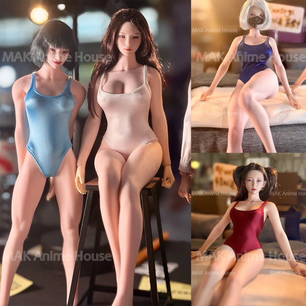 MFuntoys 1/6 مقياس مرونة عالية الإناث اللؤلؤ الاتصال ملابس السباحة نموذج ل 12 ''أنثى عمل الشكل الجندي الجسم دمية #1