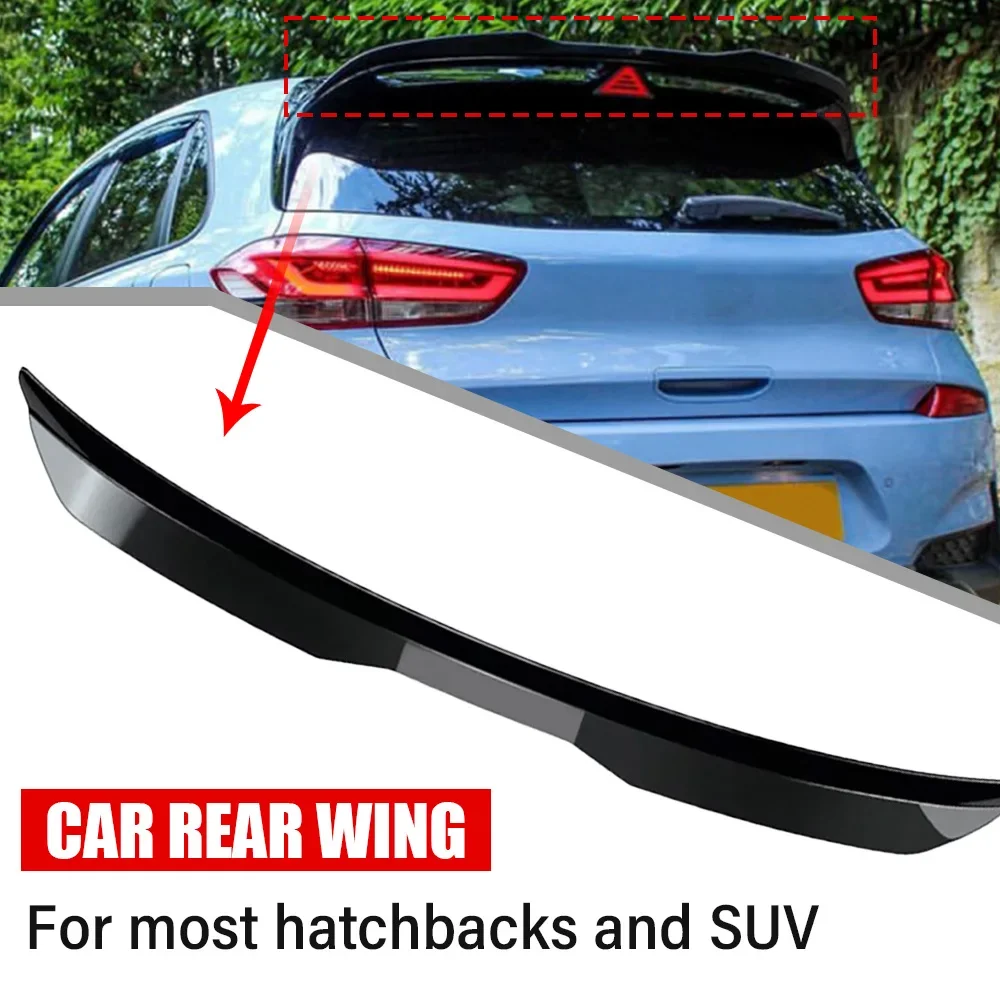 

Универсальный автомобильный багажник, спойлер на заднее крыло, ABS, спойлер на крышу багажника автомобиля, модификация, аксессуары на заднее крыло автомобиля, черные аксессуары