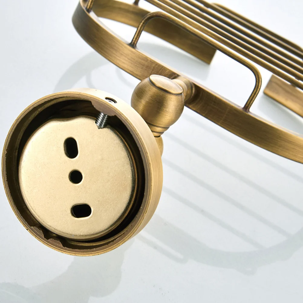 

Латунный настенный держатель для мыла из твердой латуни, винтажный стиль, корзина для мыла, полка для посуды для ванной комнаты, душа, дома