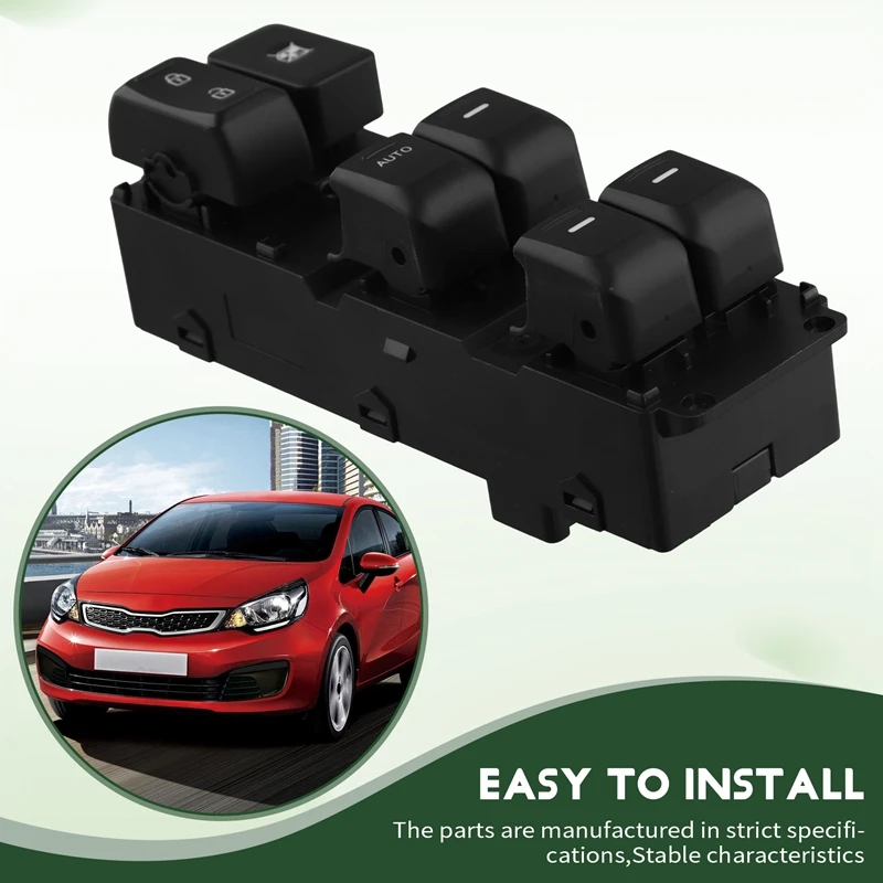 Car Front Left Driver Side Master Power Window Switch 93570-4Y200 93570-4Y201 For Kia RIO 2011-2015