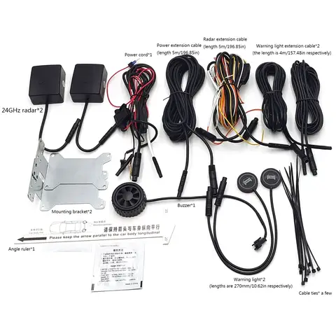24Ghz Millimeter Wave Radar BSD Blind Spot Detection System Safety Driving Monitoring Assistant 20M Change Lane Safer