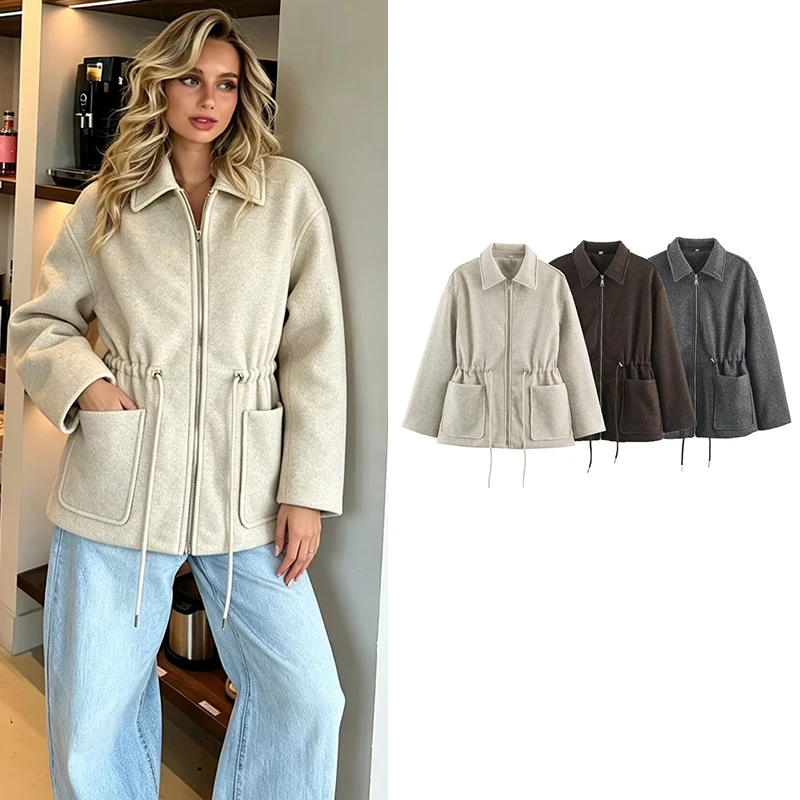 Women's Autumn New Jackets 2026 New Chic Loose Warm Women's Jackets & Coats Street Chic Youth Fall Travel Outerwear Coats