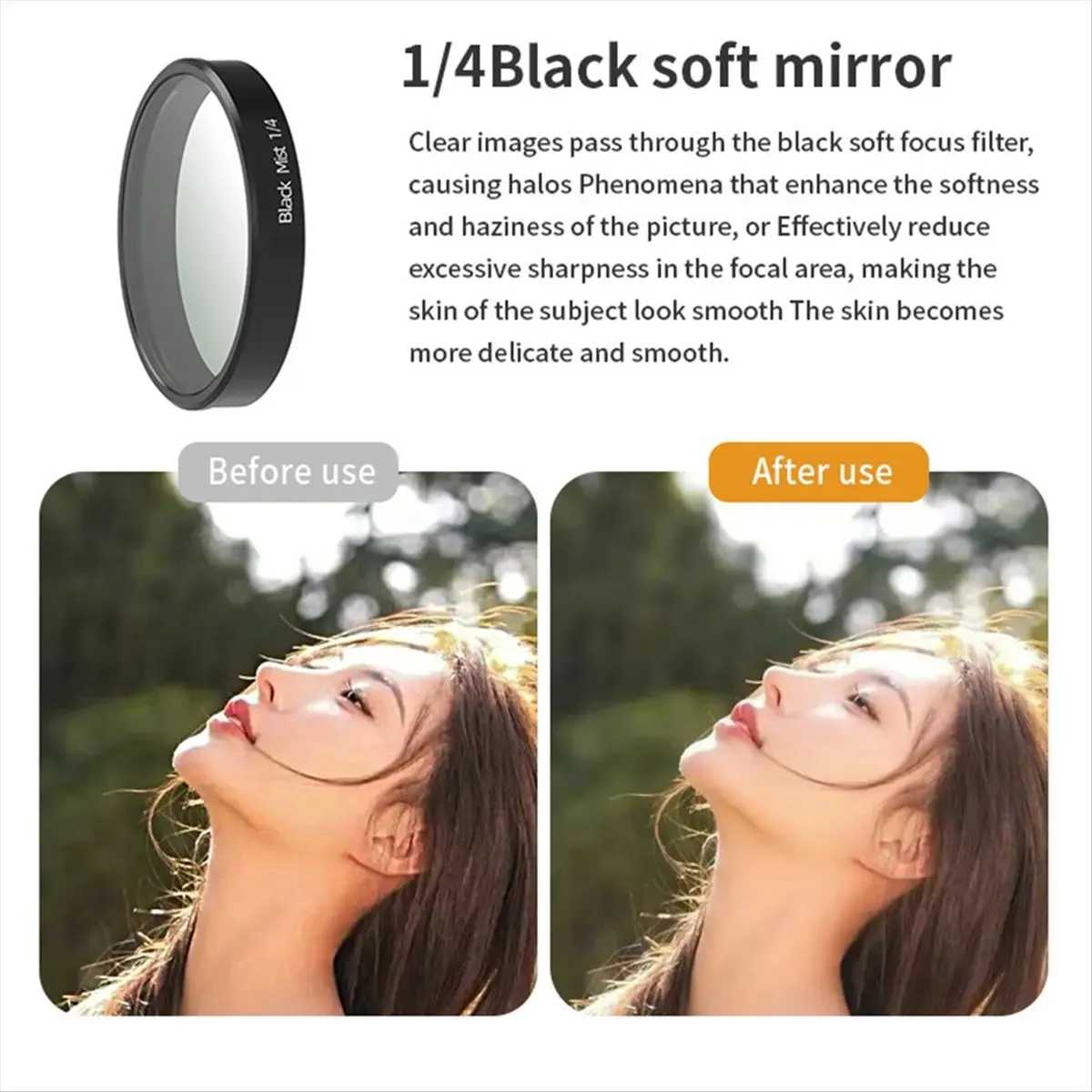 A26Z UV CPL ND16 Black Mist 1/4 Filter Kit for Nano Camera Lens Filters Anti-Glare & Scratch Neutral Density Filter