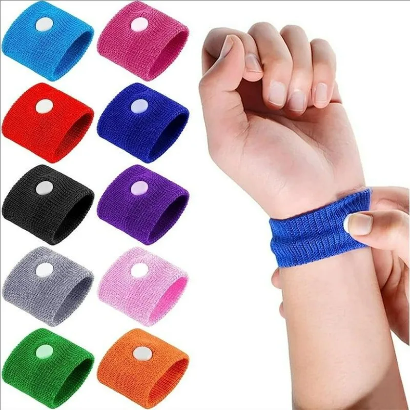 1Pair Travel Morning Sickness Wrist Band Anti Nausea Car Van Sea Plane Wristband Anti-motion Sickness Bracelet Strap Boats