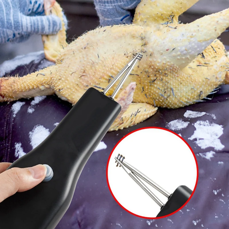 Chicken Plucker Machine Electric Poultry Plucker Handheld Portable Automatic Poultry Short Hair Plucking Tool