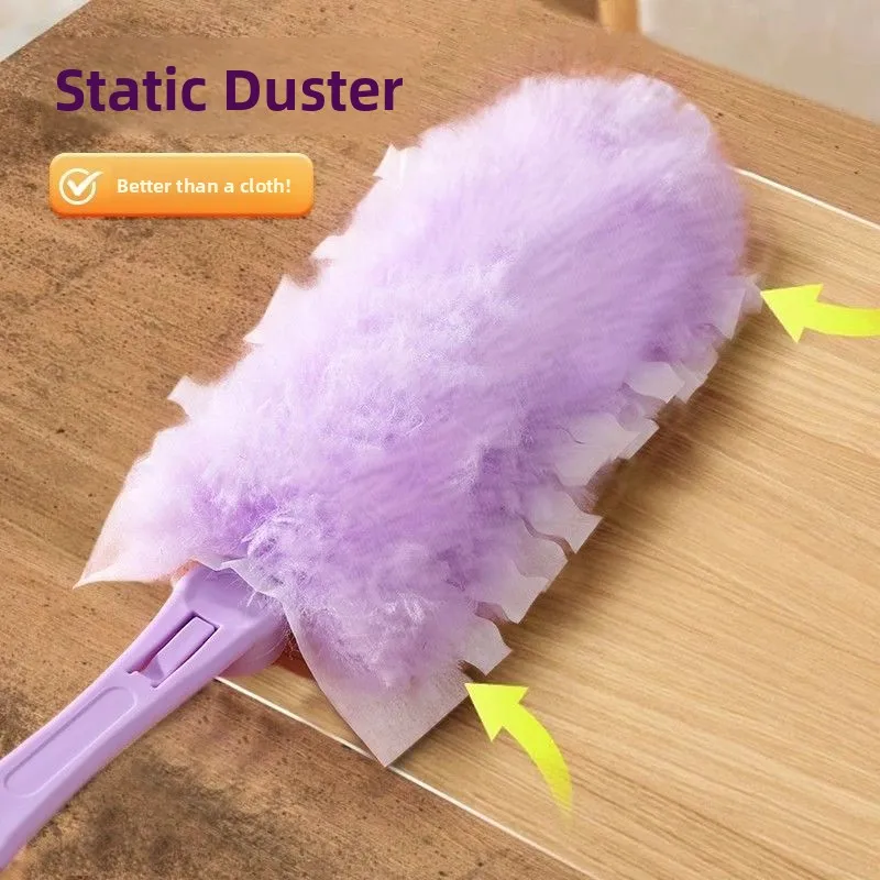 Static Dust Removal Feather Duster Household Cleaning Tool Large Scale Cleaning Essential Dust Cleaning Utility Disposable