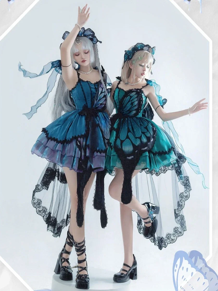 

2025 NEW Princess Style Lolita Dress Star Fantasy "Butterfly Ballet" JSK Shawl Set